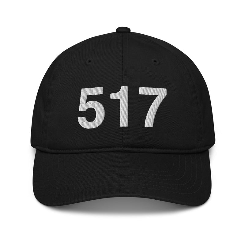 517 Lansing MI Area Code Organic Cotton Dad Hat