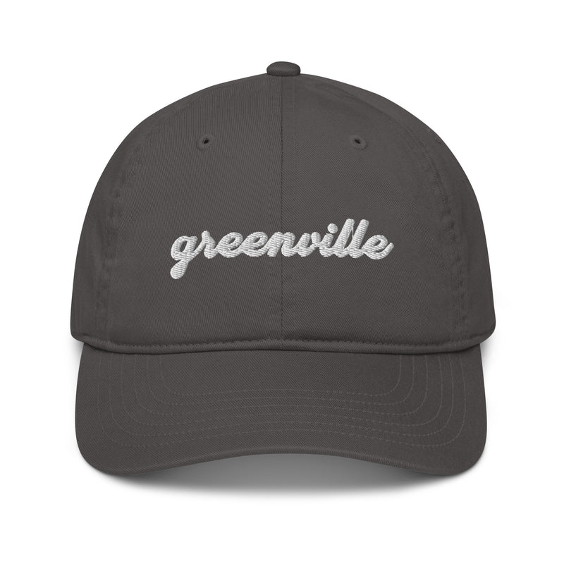 Cursive Greenville SC Organic Cotton Dad Hat