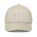 BTV Burlington Airport Code Organic Cotton Dad Hat