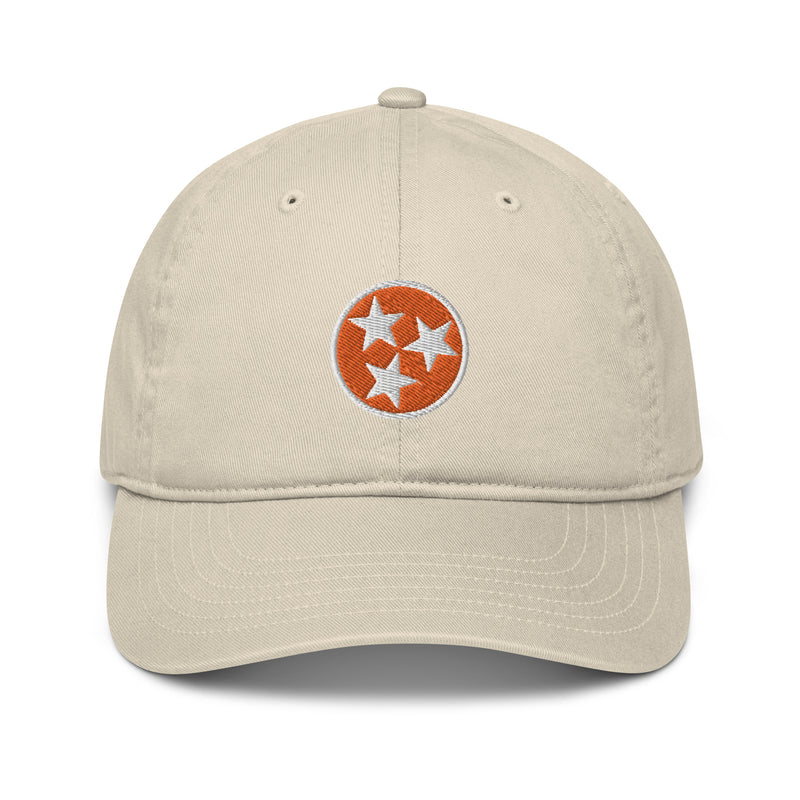Orange Tennessee Flag Organic Cotton Dad Hat