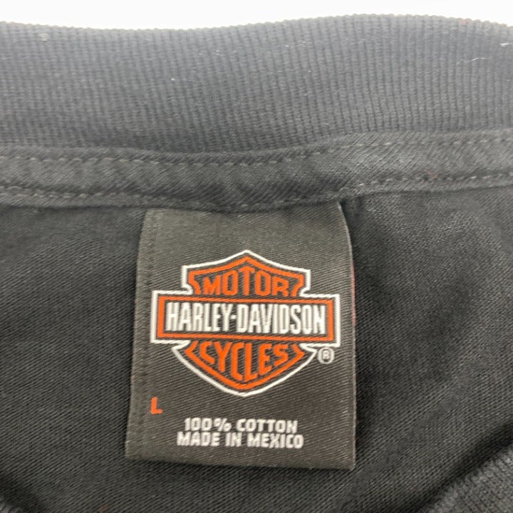 Long Sleeve TX Harley Davidson F-1 Car T-Shirt Size L