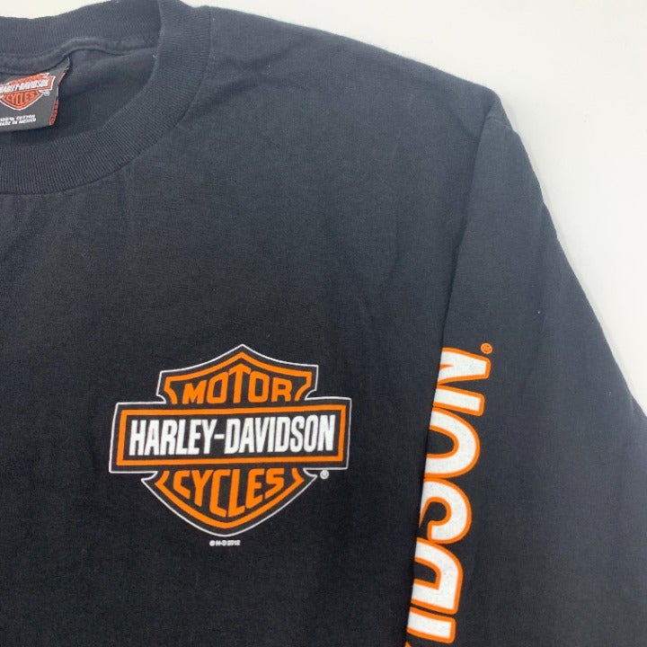Long Sleeve TX Harley Davidson F-1 Car T-Shirt Size L