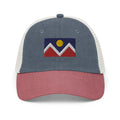 Denver Colorado Flag Faded Trucker Hat