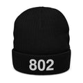 802 Vermont Area Code Recycled Polyester Cuffed Beanie