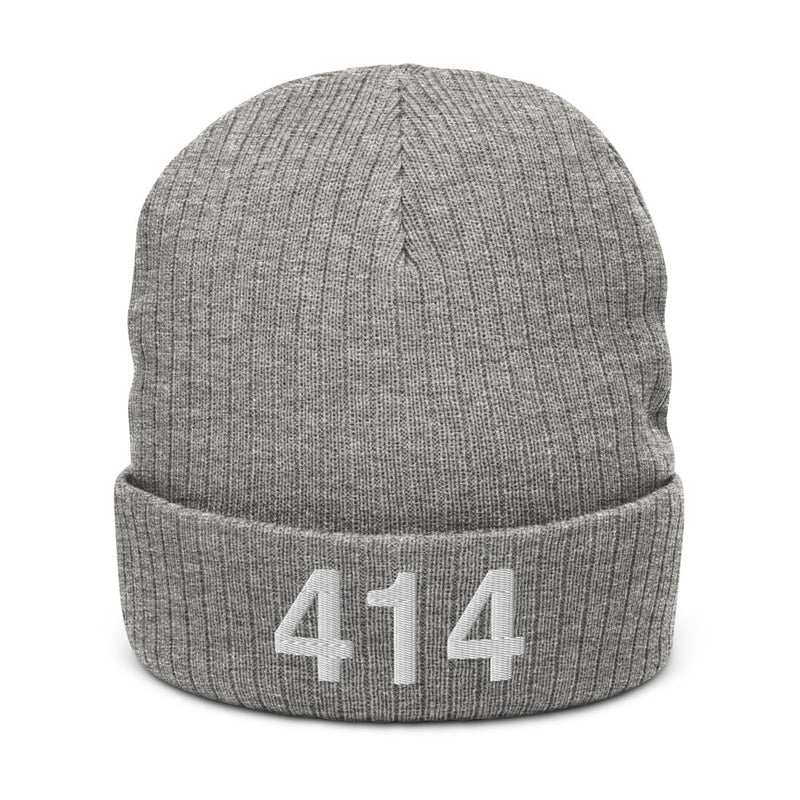 414 Milwaukee Area Code Recycled Polyester Cuffed Beanie