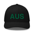 Black and Green AUS Austin Airport Code Trucker Hat
