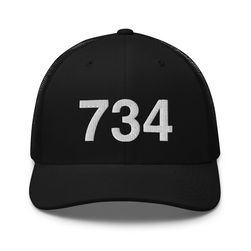734 Ann Arbor Mi Area Code Trucker Hat