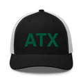 Black and Green ATX Austin City Code Trucker Hat
