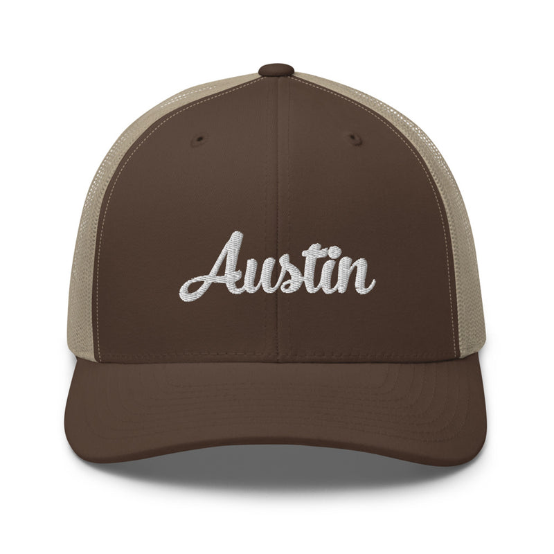 Script Austin TX Trucker Hat