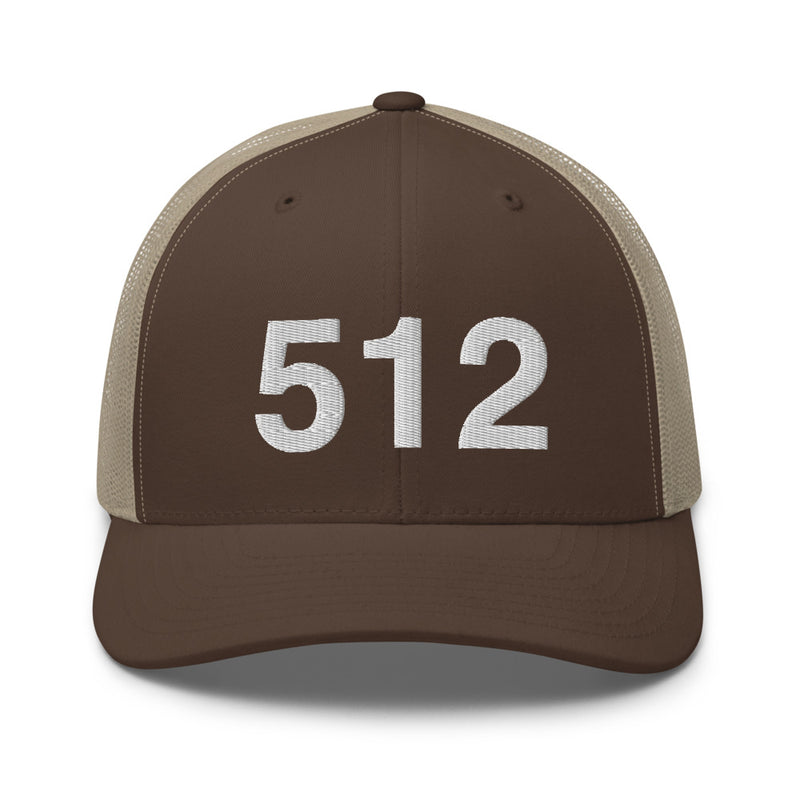 512 Austin Area Code Trucker Hat