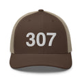 307 Wyoming Area Code Trucker Hat
