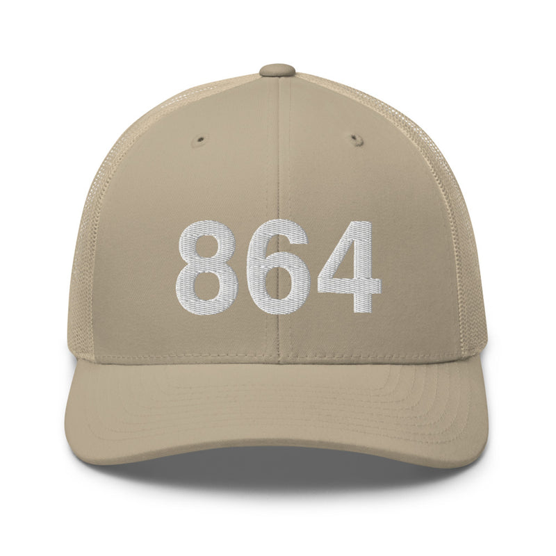 864 Greenville SC Area Code Trucker Hat
