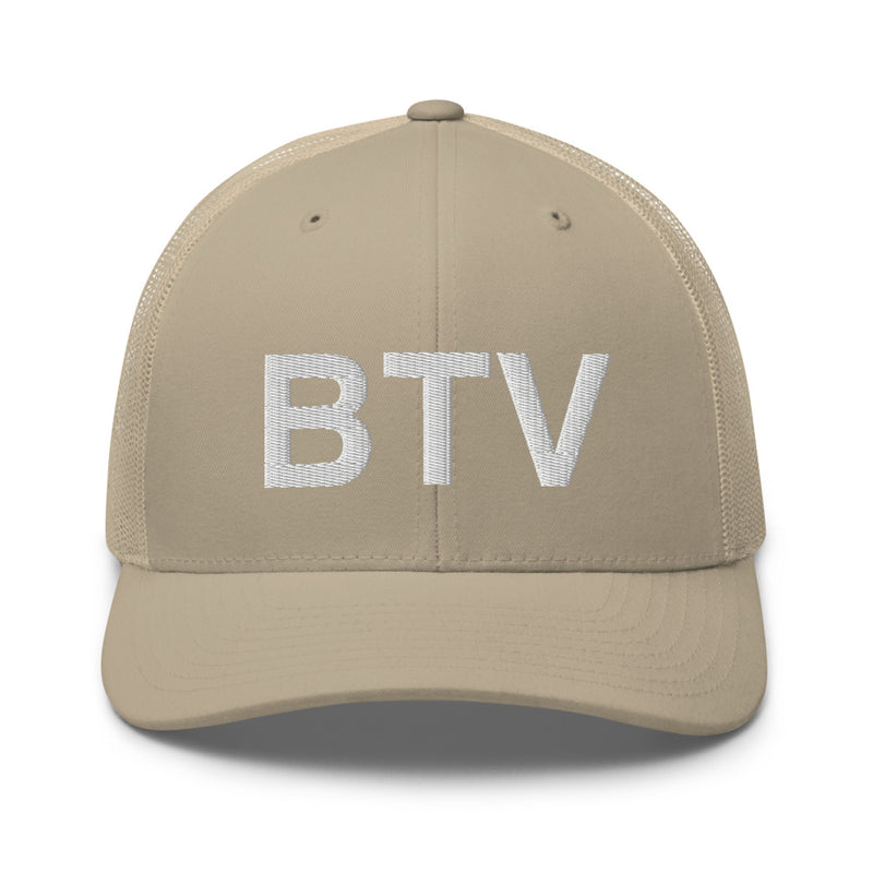 BTV Burlington Airport Code Trucker Hat
