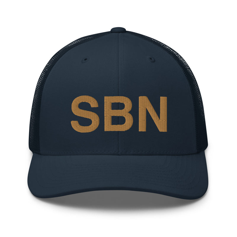 Navy & Gold SBN South Bend IN Airport Code