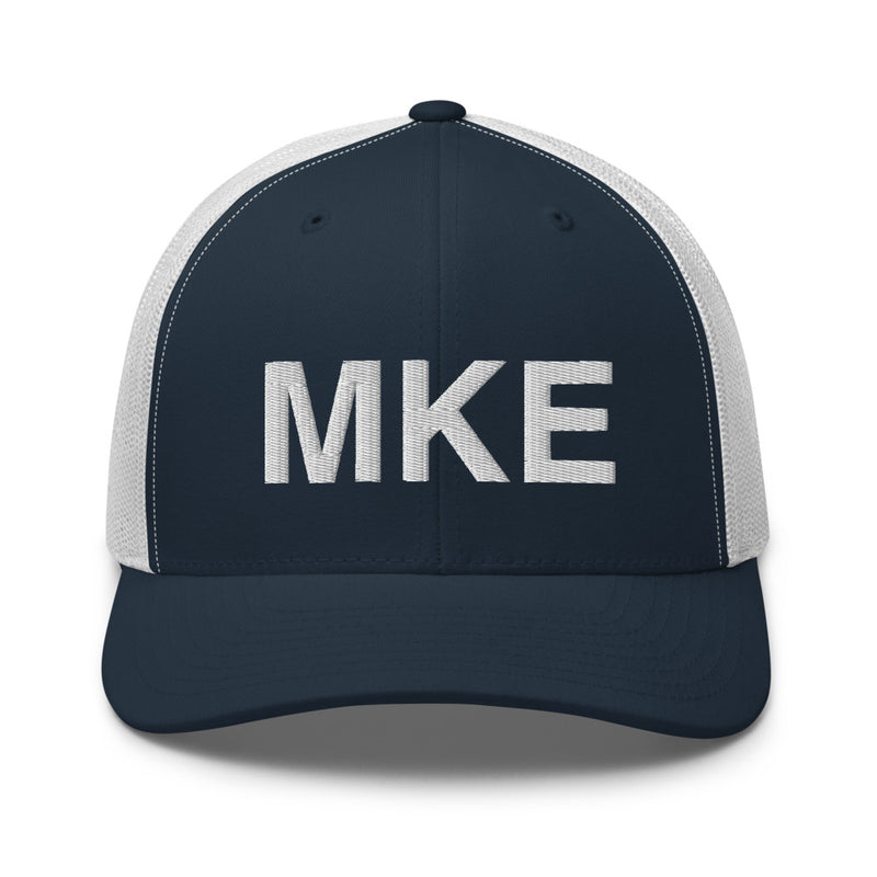 MKE Milwaukee Airport Code Trucker Hat