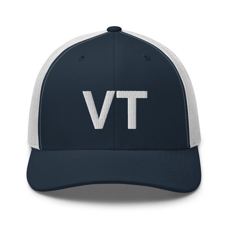 Vermont VT State Abbreviation Trucker Hat