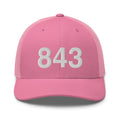 843 Charleston SC Area Code Trucker Hat