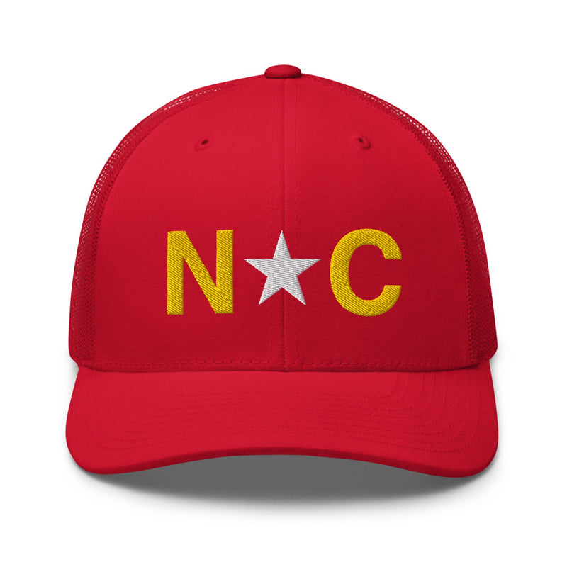 North Carolina Flag Trucker Hat