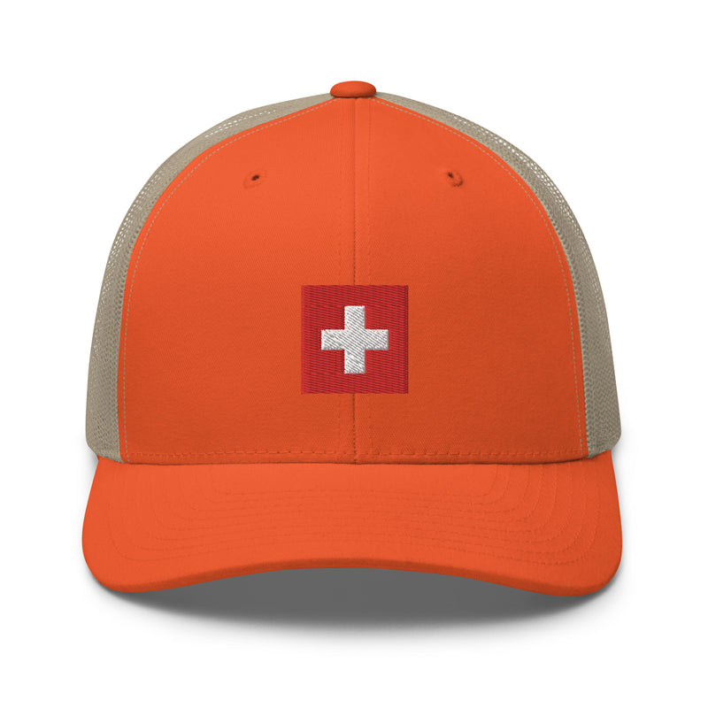 Switzerland Flag Trucker Hat
