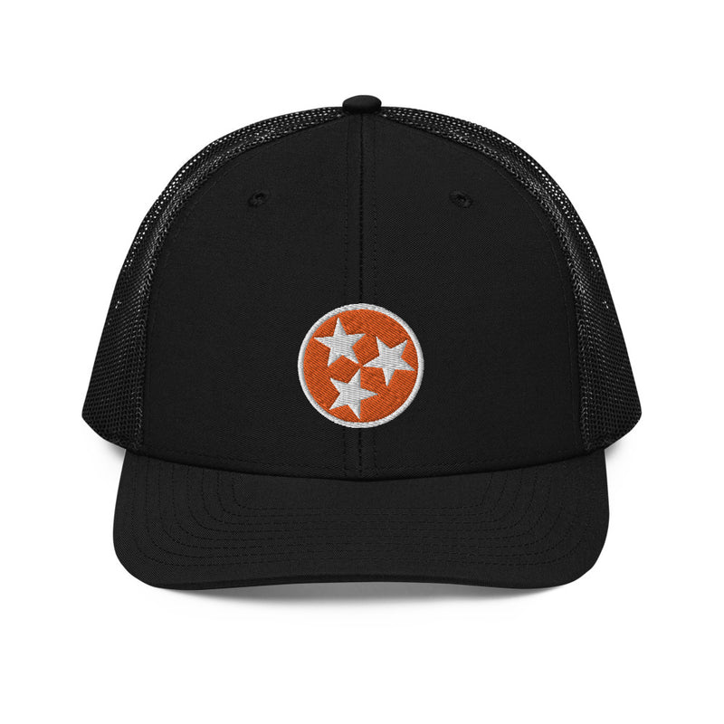 Black & Orange Tennessee Flag Richardson Trucker Hat