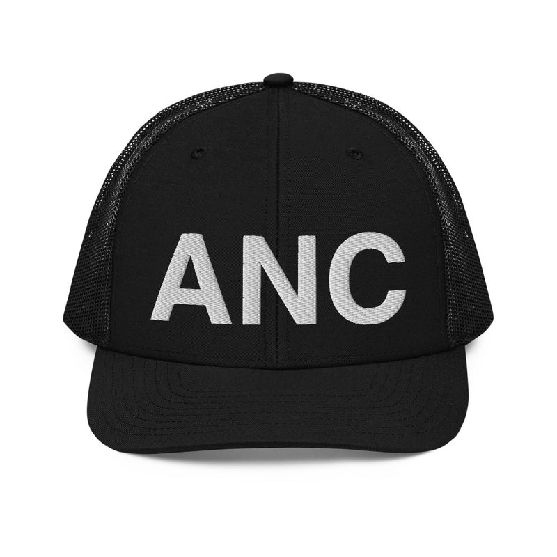 ANC Anchorage Airport Code Richardson Trucker Hat