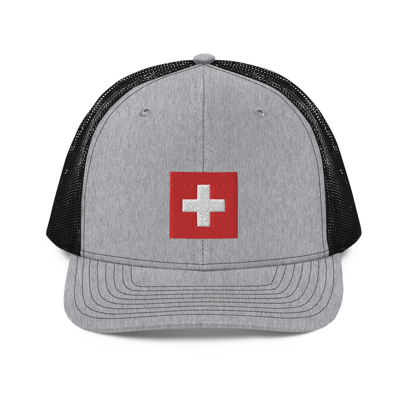 Switzerland Flag Richardson 112 Trucker Hat