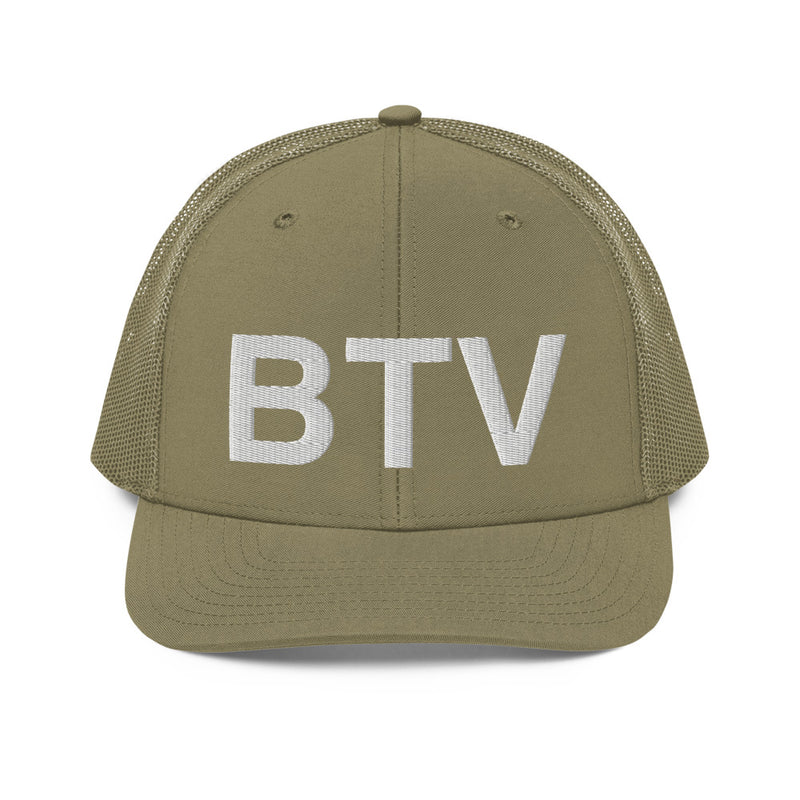 BTV Burlington Airport Code Richardson 112 Trucker Hat