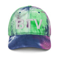 BTV Burlington Airport Code Tie Dye Dad Hat