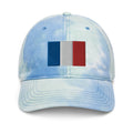 France Flag Tie Dye Dad Hat