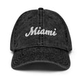 Script Miami FL Faded Dad Hat