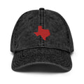 Red Texas Faded Dad Hat