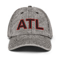 Black & Red ATL Faded Dad Hat