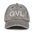 GVL Greenville SC Airport Code Faded Dad Hat