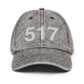 517 Lansing MI Area Code Faded Dad Hat