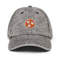 Orange Tennessee Flag Faded Dad Hat.