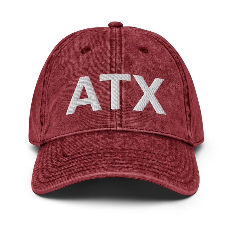 ATX Austin TX City Code Faded Dad Hat