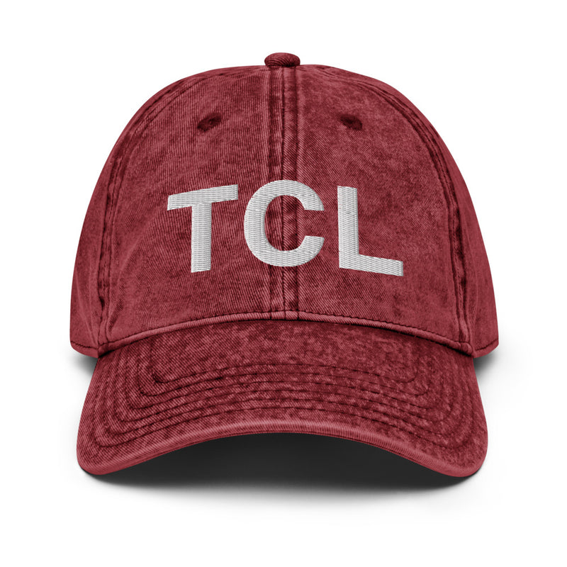 TCL Tuscaloosa Airport Code Faded Dad Hat