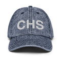 CHS Charleston SC Airport Code Faded Dad Hat