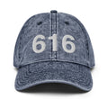 616 Grand Rapids MI Faded Dad Hat