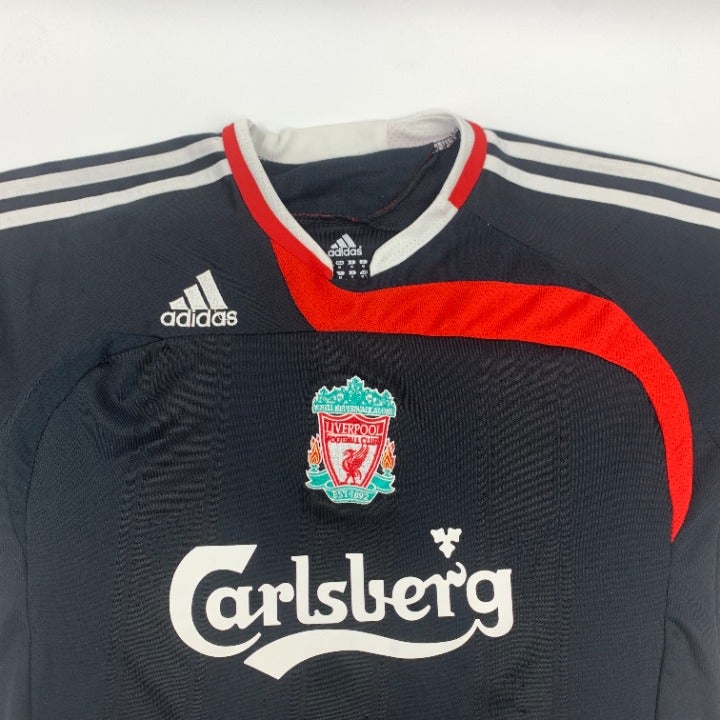 2007-2008 Black Liverpool Jersey Size M