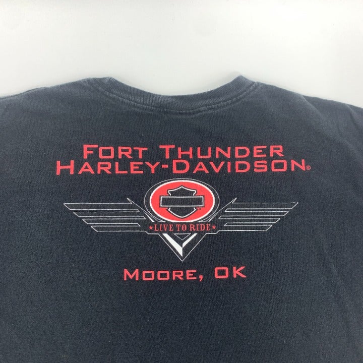 Moore Oklahoma Harley Davidson Babe T-shirt Size L