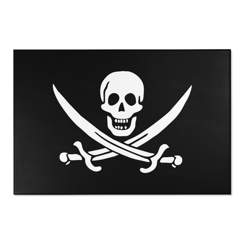 Calico Jack Pirate Flag Area Rugs