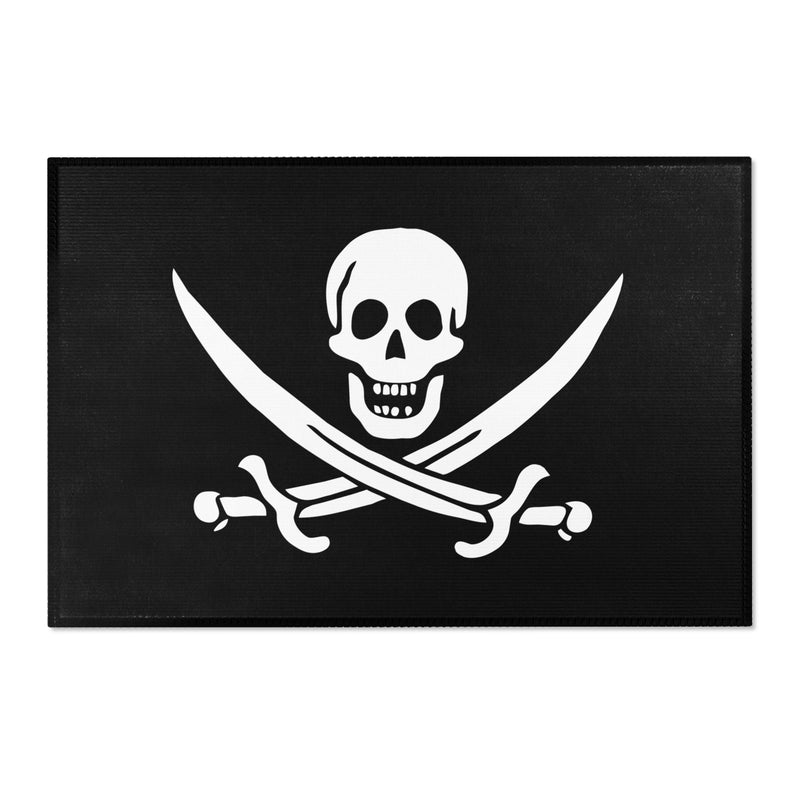 Calico Jack Pirate Flag Area Rugs