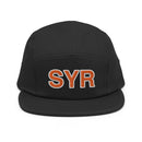 Orange and White SYR Syracuse Airport Code Camper Hat