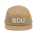 BDU Boulder Airport Code Camper Hat  Five Panel Cap