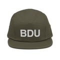 BDU Boulder Airport Code Camper Hat  Five Panel Cap