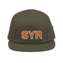 Orange and White SYR Syracuse Airport Code Camper Hat