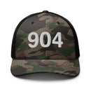 904 Jacksonville Area Code Camo Trucker Hat
