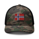 Norway Flag Camo Trucker Hat