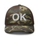 Oklahoma OK Camo Trucker Hat